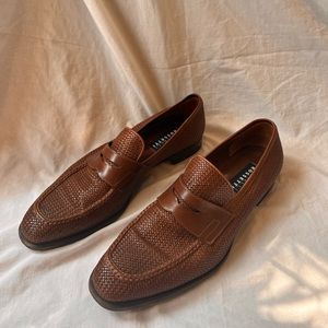 Fratelli Rossetti Mens Leather Wicker Loafers! Excellent condition